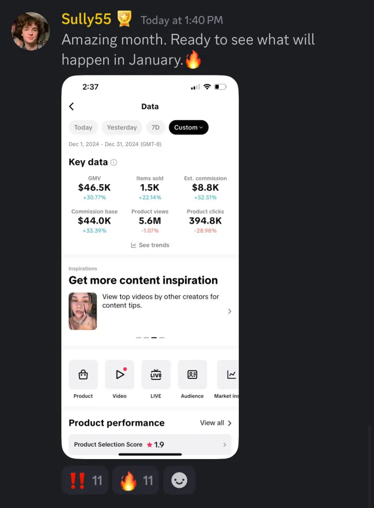 TikTok Shop analytics